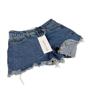 LIQUOR N POKER Denim short NWT